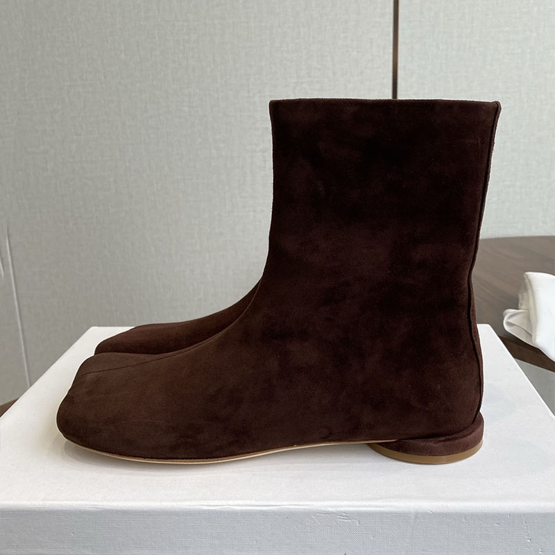 Leatherwork Designs - Botas Chelsea de gamuza para Mujer,