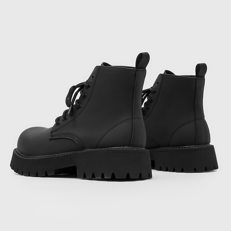 Botas de combate negras de cañ - Leatherwork Designs reseña y precio