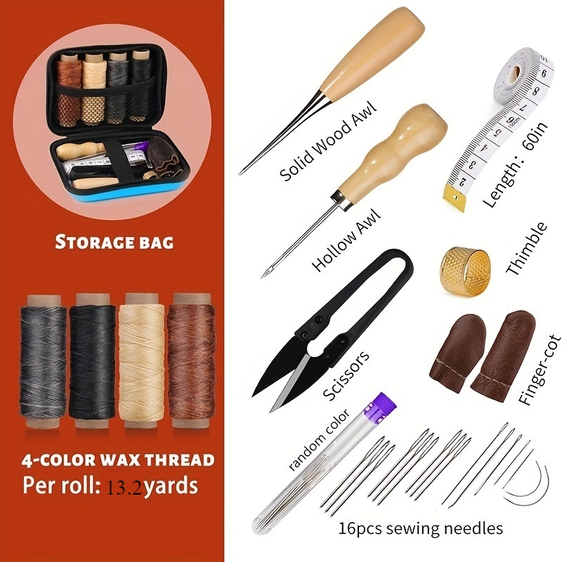 Kit de Costura de Cuero, Kit d - Bone Folder Tool reseña y precio